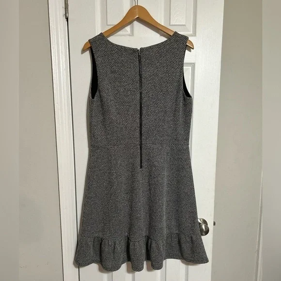 NWT Loft Gray Tweed Sleeveless Dress Size 12 - Picture 5 of 8